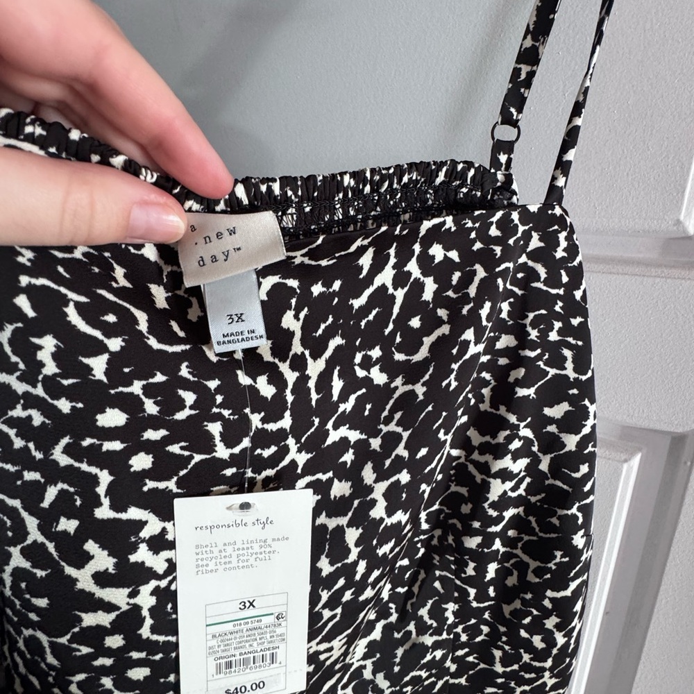 A New Day Black and White Patterned Maxi dress - Picture 2 of 3